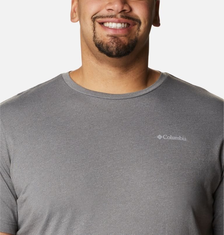 Men's Columbia Thistletown Hills Short Sleeve T Shirts Grey | Plus Size CA-Y5016